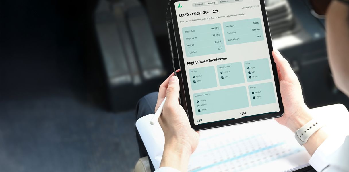 Astra pilot app in cockpit